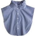 thumbnail image 1 of Camicover Women Ruffle Mock Neck Detachable Half Blouse Shirts Fake Collar Dickey Collar Faux False Collar for Girls, 1 of 6