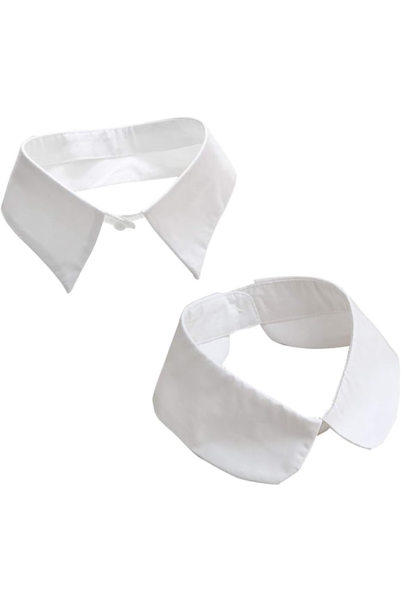 Women's Decorative Necklace Collars Chokers 2-Pack in White Fake Collar Halloween Party Costumes
