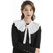 Camicover Women’s Detachable Dickey Collar Mini Cape Lace Shawl Collar Neck Ruff
