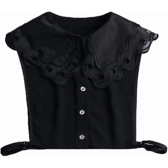Camicover Women’s Half Shirt Blouse Collar Dectachable Dickey Collar Fake Blouse Collar