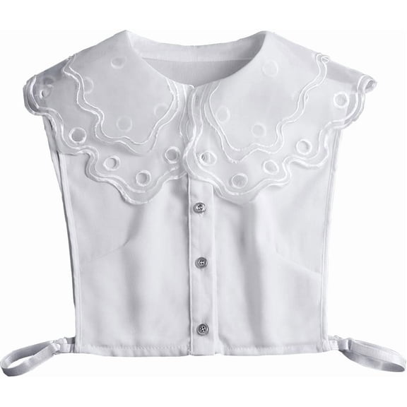Camicover  Women’s Half Shirt Blouse Collar Dectachable Dickey Collar Fake Blouse Collar