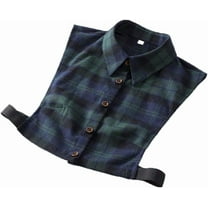 Camicover Women’s Half Shirt Fake Collar Detachable Shi rt Dickey False Plaid Collar