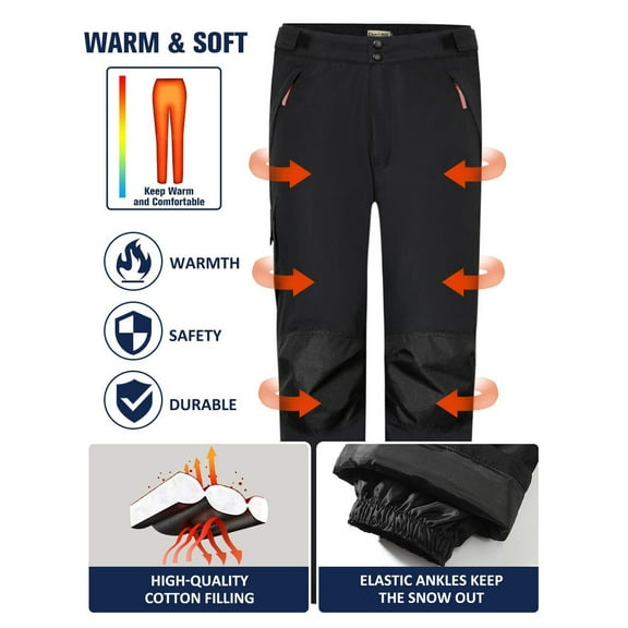 Camii Mia Cargo Pants for Womens Snow Pants Snowboard Winter Outdoor Ski Pants Waterproof Insulated Warm Pants