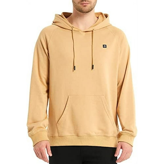 Camii Mia Hoodies for Men Sweatshirt Hooded Pullover Solid Essentials Lightweight Causal Tops