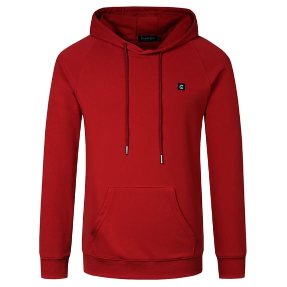 Camii Mia Hoodies for Men Sweatshirt Hooded Pullover Solid Essentials Lightweight Causal Tops
