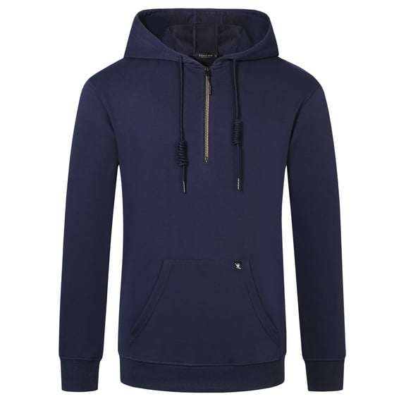 Camii Mia Men Zip Up Hoodie Hooded Sweatshirt Long Sleeve Pullover Tops Solid Essentials Hoodies with Pocket