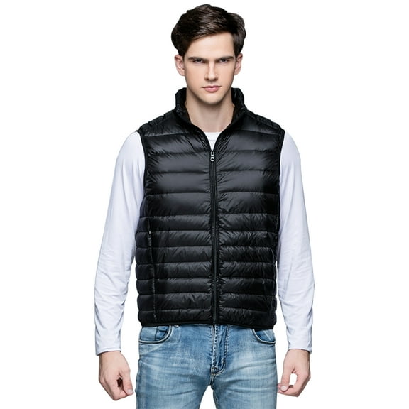 Camii Mia Mens Puffer Vest Packable Down Vest Lightweight Water Resistant Sleeveless Winter Warm Vest