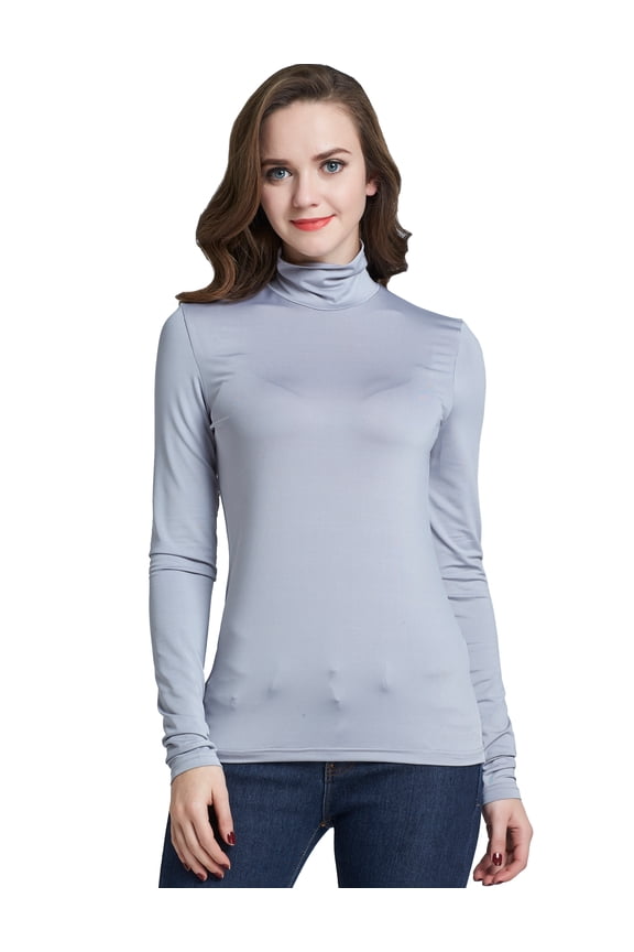 Turtleneck Shirts for Women Long Sleeve Tops Base Layer