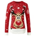 thumbnail image 1 of Camii Mia Ugly Christmas Sweaters for Women Holiday Sweater Pullover Xmas Reindeer, 1 of 8
