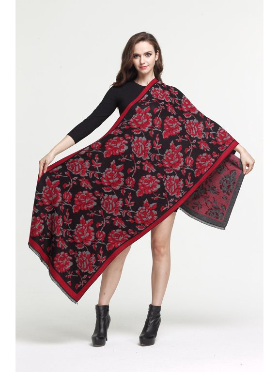Womens Soft Pashmina Shawls Wraps Long Scarf