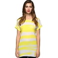 thumbnail image 1 of Camii Mia Women's T-Shirts Short Sleeve Tee Shirts Stripe T Shirt, 1 of 5