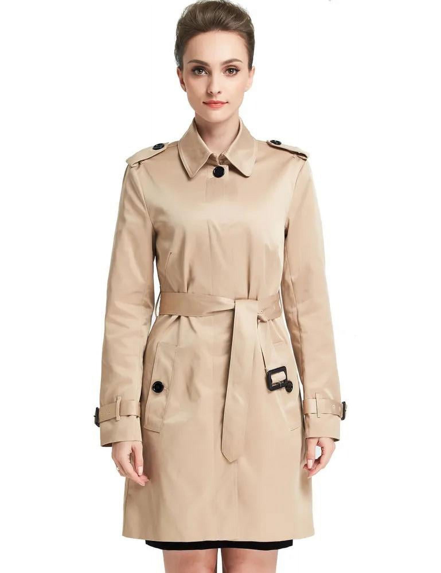 Camii Mia Women's Trench Coat Windbreaker Coat Outwear - Walmart.com
