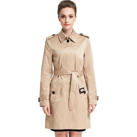 Camii Mia Women's Trench Coat Windbreaker Coat Outwear