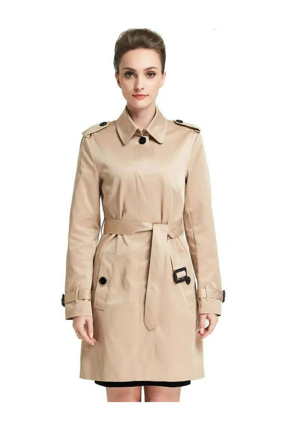Women's Trench Coat Windbreaker Coat Outwear