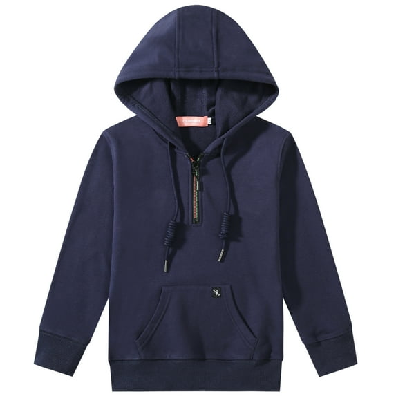 Camii Mia Zip Up Hoodies for Big Girls Sweatshirt Hooded Drawstring Pullover Regular Fit Cotton Soft