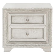 Camila 2 Drawer Wood Nightstand in White by Pulaski Furniture