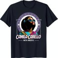 thumbnail image 1 of Camila Cabello Cartoon Graphic T-Shirt Blue with Headphones & Sunglasses Design, 1 of 5