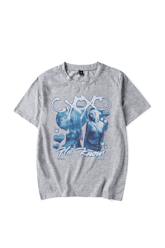 Camila Cabello Short Sleeve Crew Neck T - shirt - Unisex Fashion Streetwear for Men & Women