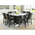 thumbnail image 1 of Camila Square Counter Height Dining Set 9pc - Black Counter Height Chairs, 1 of 4