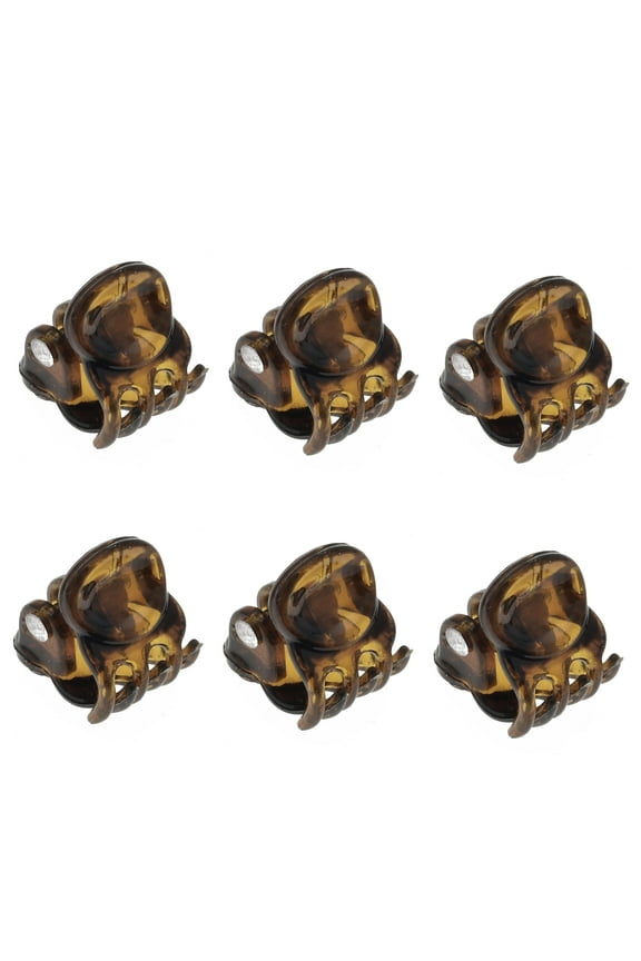 Paris AD115/6 French Hair Clip for Women, Set of 6 Extra Small Girls Hair Claw Clips Jaw Fashion Durable Styling Hair Accessories for Women, Strong Hold No Slip Grip, Made in France