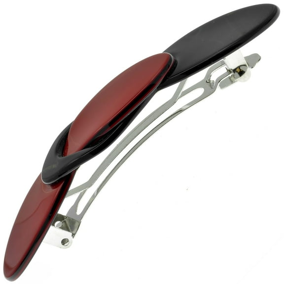 Camila Paris CP2254 French Hair Barrette Clip for Girls, Handmade, Metal Automatic Clasp Strong Hold Grip Hair Clips for Women, No Slip and Durable Styling Girls Hair Accessories, Made in France