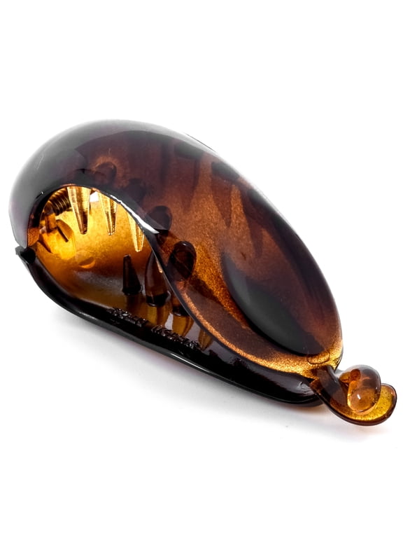 Paris CP2301 2.75 Inch Small Hair Clip for Women Tortoise Shell, Strong Hold Decorative, Durable Styling Girls Hair Accessories. Hair Ponytail For Women with Curly Thick Hair. Made in France
