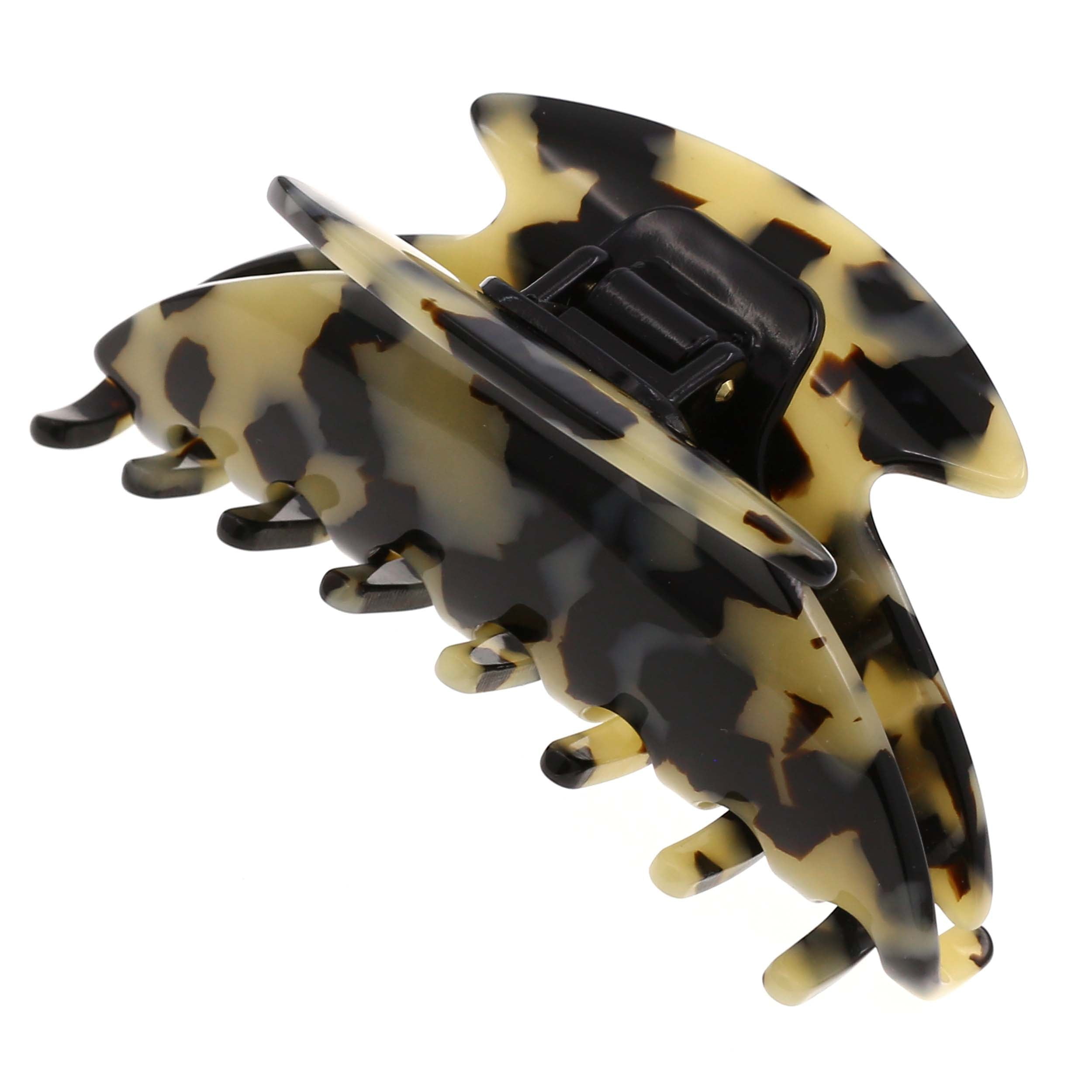 Camila Paris CP2483 French Hair Clip for Women Thick Hair for Long Curly Wavy Hair, Handmade Onyx, Girls Hair Claw Clips, Durable Styling Big Claw Clip for Thick Hair, Strong Hold Grip Made in France