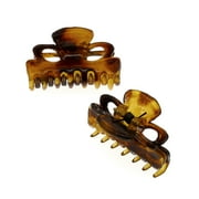 Camila Paris CP2628/2 French Hair Clip for Women, Set of 2 Small 1 inch Girls Hair Claw Clip Jaw Fashion Durable Styling Hair Accessories for Women, Ladies Strong Hold Grip Clamp, Made in France
