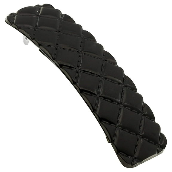 Camila Paris CP2631 French Hair Barrette Clip for Girls, Tortoise Shell, Rubberized Metal Closure Strong Hold Grip Hair Clips for Women, No Slip Durable Styling Girls Hair Accessories, Made in France