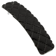 Camila Paris CP2650 French Hair Barrette Clip for Girls, Black, Rubberized Metal Closure Strong Hold Grip Hair Clips for Women, No Slip and Durable Styling Girls Hair Accessories, Made in France