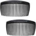 thumbnail image 1 of Camila Paris CP2910 French Side Combs Large Curved, Black French Twist Hair Combs Decorative, Strong Hold Hair Clips for Women Bun Chignon Up-Do, No Slip Styling Girls Hair Accessories, Made in France, 1 of 31