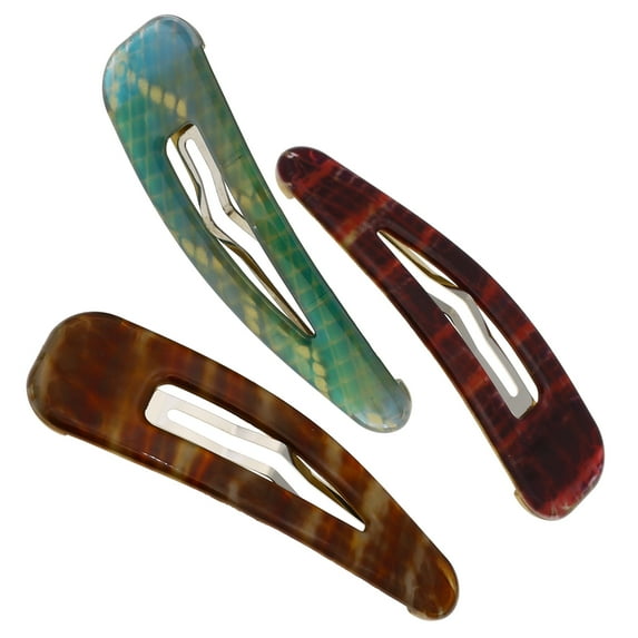 Camila Paris CP2932 French Hair Barrettes Clips, Snap Hair Slides Clic Clac for Women, Styling Girls Side Slide-in Metal Snap Pin Hair Accessories for Women. Strong Hold, No Slip Grip, Made in France