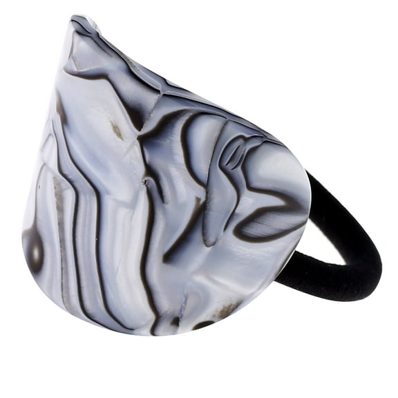 Camila Paris CP2968 French Hair Ponytail Holders Ties, Oval, Handmade, Red, Strong Hold Grip Elastic Band Hair Clips for Women, No Slip Soft Flexible Styling Girls Hair Accessories, Made in France