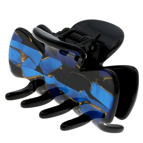 Camila Paris CP3009 French Hair Clip for Women, Small Handmade, Black and Gold, Girls Hair Claw Clips Jaw Fashion Durable Styling Hair Accessories for Women, Strong Hold No Slip Grip, Made in France