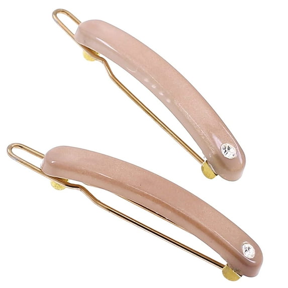 Camila Paris CP3254 French Hair Barrettes Clips for Women Small Girls Side Slide-in Barrette Clip, Hair Accessories for Women. Strong Hold No Slip Grip Fashion Durable Styling, Made in France