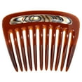 thumbnail image 1 of Camila Paris CP3767 French Hair Side Comb Small Rounded Tortoise Shell, French Twist Hair Combs, Strong Hold Hair Clips for Women Bun Chignon, No Slip Styling Girls Hair Accessories Made in France, 1 of 34