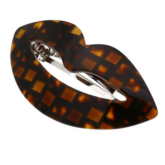 Camila Paris CP2972 French Hair Barrette Clip for Girls, Small Handmade Kiss Red, Strong Hold Grip Hair Clips for Women, No Slip and Durable Styling Girls Hair Accessories, Made in France