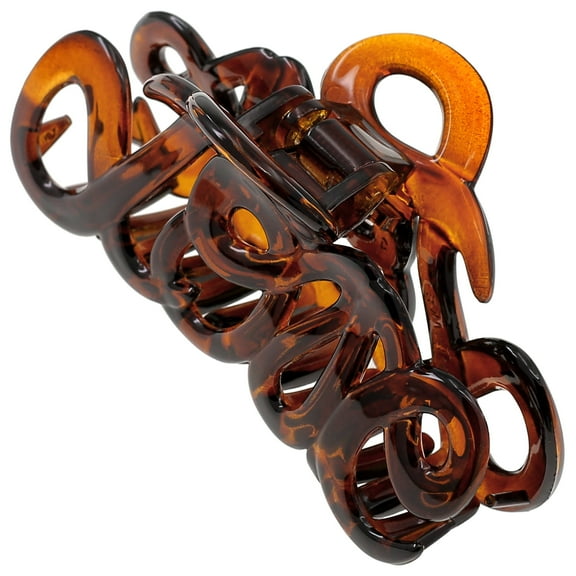 Camila Paris CP3287 French Hair Clip for Women, 3.25 inch Girls Hair Claw Clips Jaw Gold Cellulose, Fashion Durable and Styling Hair Accessories for Women, Strong Hold No Slip Grip, Made in France