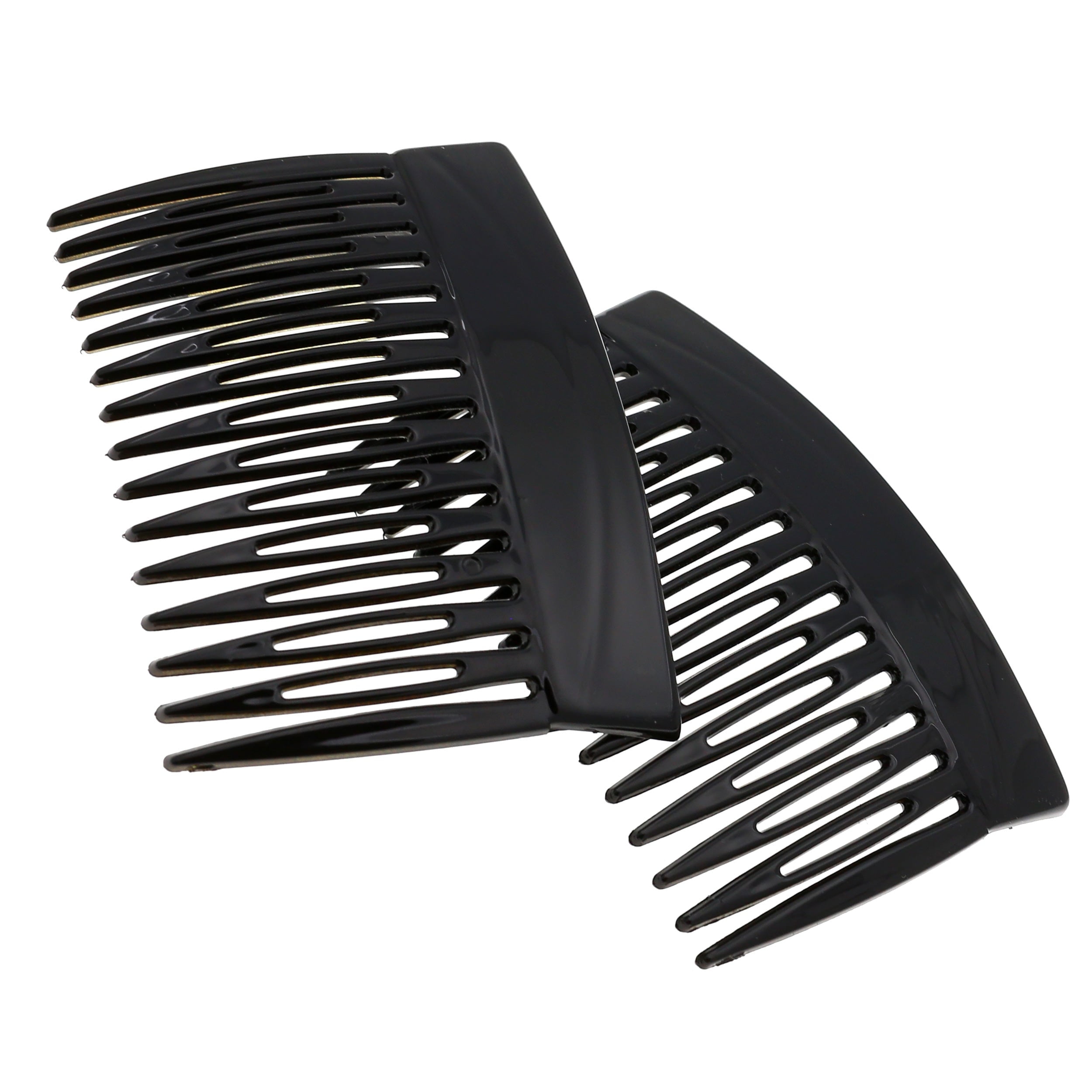 Comb Back Clips Camila Paris MP877/2 French Hair Side Comb, 3 inch Small Black, French ...