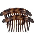 thumbnail image 1 of Camila Paris MP978/2 French Hair Side Combs, Black Curved Interlocking Combs French Twist Hair Combs, Strong Hold Hair Clips for Women Bun Chignon, Up-Do Styling Girls Hair Accessories Made in France, 1 of 12