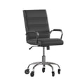 thumbnail image 1 of Mid-Back Black Executive Swivel Office Chair with Chrome Frame, Arms,, 1 of 9