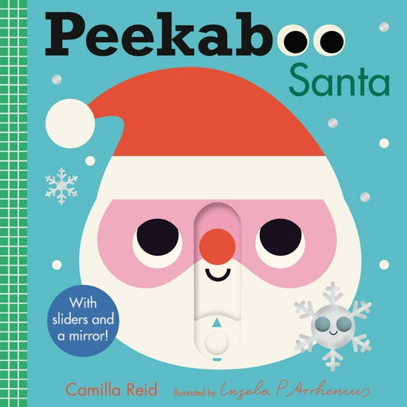 Peekaboo: Santa: (an Interactive Board Book for Babies and Toddlers with Mirror and Sliders to Push, Pull, or Turn. Cute Christmas Artwork Includes an Elf, Reindeer, Tree, and More. ) (Board Book)