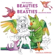 Pop Manga Beauties and Beasties Coloring Book, 80 pages Paperback