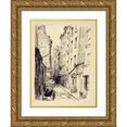 thumbnail image 1 of Camille Bourget 19x24 Gold Ornate Framed and Double Matted Museum Art Print Titled - The Rue De Venise (1855-1912), 1 of 4