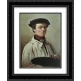 thumbnail image 1 of Camille Corot 2x Matted 20x24 Black Ornate Framed Art Print 'Self Portrait', 1 of 2