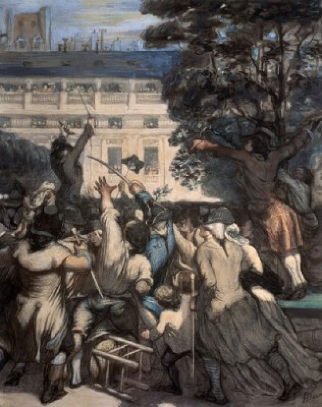 Camille Moulin At The Royal Palace 1848-1849 Honore Daumier (1808-1879 French) Watercolor & Gouache Pushkin Museum of Fine Arts Moscow Russia Canvas Art - Honore Daumier (18 x 24)