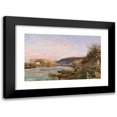 thumbnail image 1 of Camille Pissarro 18x13 Black Modern Framed Museum Art Print Titled - The Seine at Bougival (1870), 1 of 5