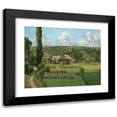 thumbnail image 1 of Camille Pissarro 24x20 Black Modern Framed Museum Art Print Titled - Landscape at Les Patis, Pontoise (1868), 1 of 5