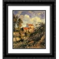 thumbnail image 1 of Camille Pissarro 2x Matted 20x24 Black Ornate Framed Art Print 'Les mathurins, Pontoise', 1 of 2