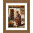 thumbnail image 1 of Camille Pissarro 2x Matted 20x24 Gold Ornate Framed Art Print 'Peasant woman with basket', 1 of 2